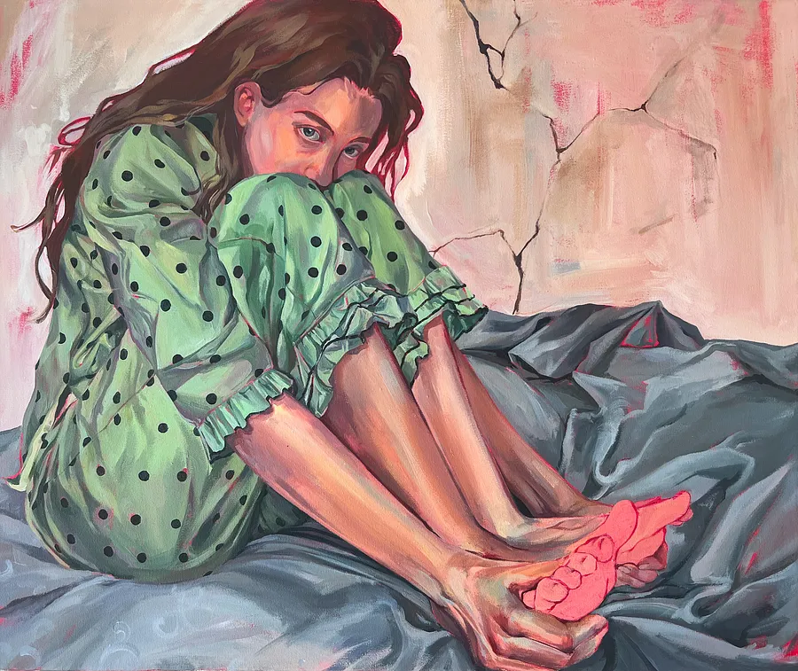 Зображення "Internal Supports" від Кароліна Бундаш, розмір: 50x60 cm, матеріали: Acrylic, canvas, медіум: Живопис, місто: Lviv, ціна: €630