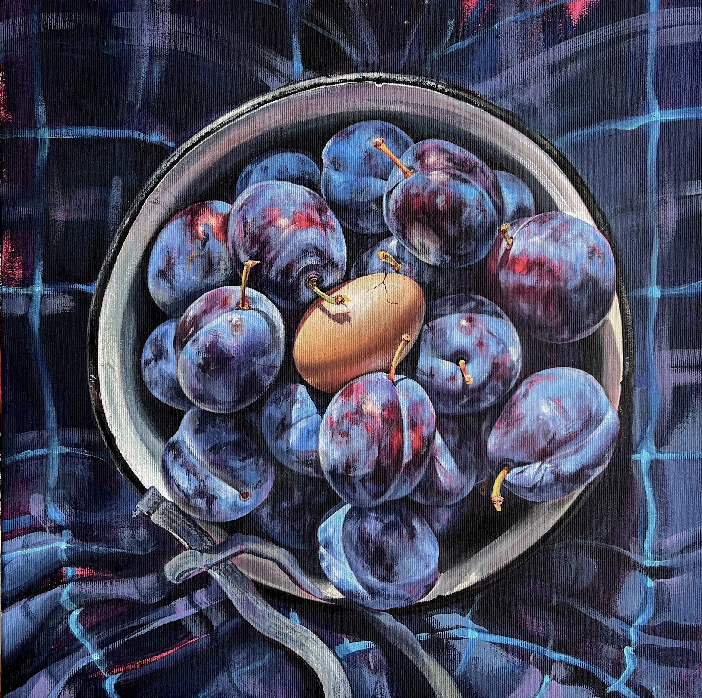 Зображення "Foundling" від Кароліна Бундаш, розмір: 40x40, матеріали: acrylic, canvas, медіум: Живопис, місто: Lviv, ціна: €400