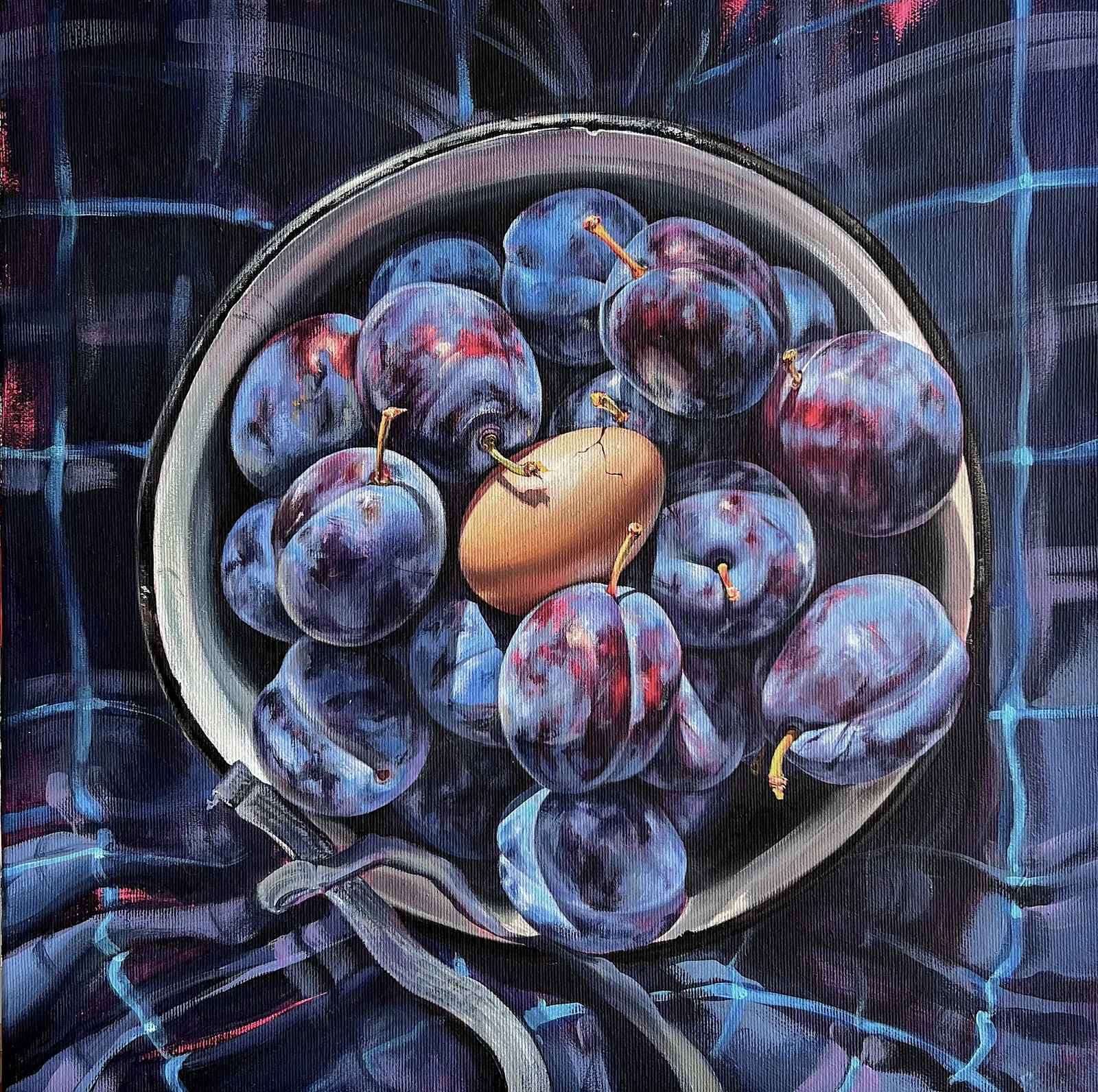 Зображення "Foundling" від Кароліна Бундаш, розмір: 40x40, матеріали: acrylic, canvas, медіум: Живопис, місто: Lviv, ціна: €400